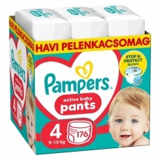 PAMPERS Pants 4 (176 db) - egyhavi kiszerel&eacute;s Bugyipelenka Sz&eacute;ps&eacute;g&aacute;pol&aacute;s / Eg&eacute;szs&eacute;g - Baba mama term&eacute;k - Egy&eacute;b baba mama term&eacute;k - 531418