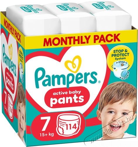 PAMPERS Pants 7 (114 db) Bugyipelenka Sz&eacute;ps&eacute;g&aacute;pol&aacute;s / Eg&eacute;szs&eacute;g - Baba mama term&eacute;k - Egy&eacute;b baba mama term&eacute;k - 531416