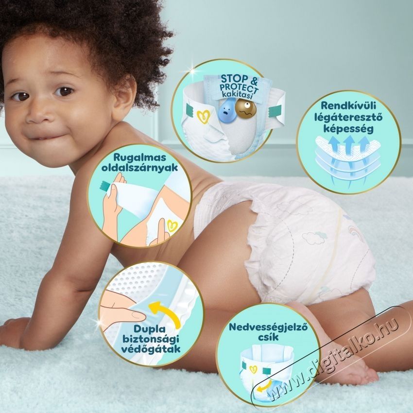 PAMPERS Premium Care 1 (156 db) Eldobhat&oacute; pelenka Sz&eacute;ps&eacute;g&aacute;pol&aacute;s / Eg&eacute;szs&eacute;g - Baba mama term&eacute;k - Egy&eacute;b baba mama term&eacute;k - 531415