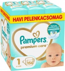 PAMPERS Premium Care 1 (156 db) Eldobhat&oacute; pelenka Sz&eacute;ps&eacute;g&aacute;pol&aacute;s / Eg&eacute;szs&eacute;g - Baba mama term&eacute;k - Egy&eacute;b baba mama term&eacute;k - 531415
