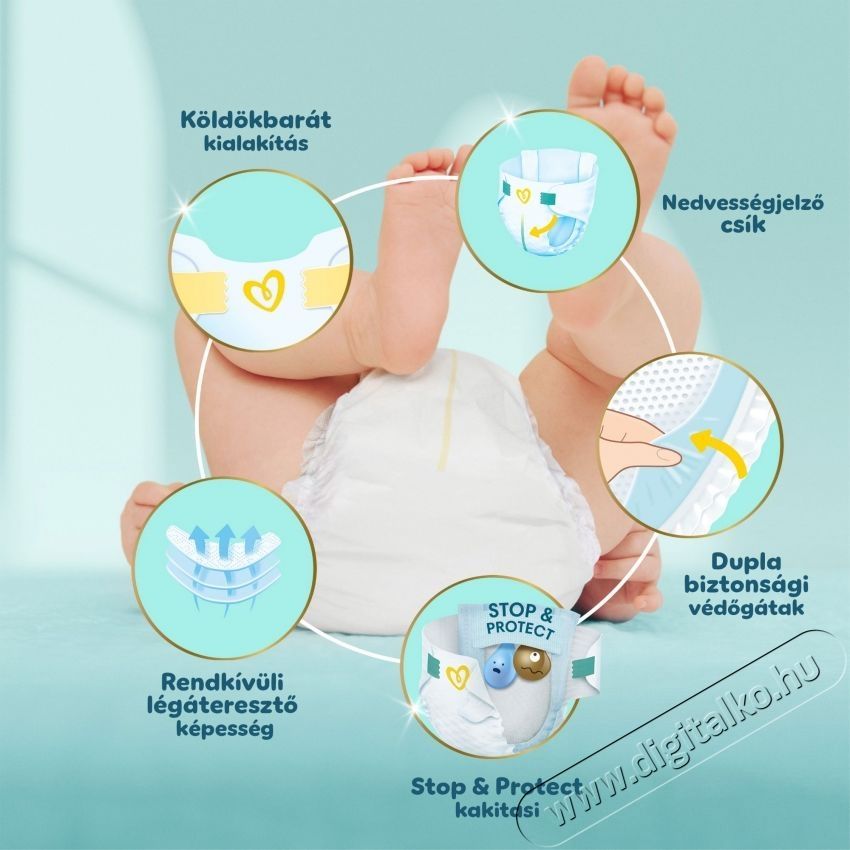 PAMPERS Premium Care 1 (156 db) Eldobhat&oacute; pelenka Sz&eacute;ps&eacute;g&aacute;pol&aacute;s / Eg&eacute;szs&eacute;g - Baba mama term&eacute;k - Egy&eacute;b baba mama term&eacute;k - 531415