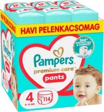 PAMPERS Premium Care Pants, 4-es m&eacute;ret (114 darab) Bugyipelenka Sz&eacute;ps&eacute;g&aacute;pol&aacute;s / Eg&eacute;szs&eacute;g - Baba mama term&eacute;k - Egy&eacute;b baba mama term&eacute;k - 531419