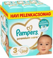PAMPERS Premium Care 3 (200 db) Eldobhat&oacute; pelenka Sz&eacute;ps&eacute;g&aacute;pol&aacute;s / Eg&eacute;szs&eacute;g - Baba mama term&eacute;k - Egy&eacute;b baba mama term&eacute;k - 531409