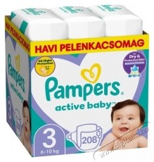 PAMPERS Active Baby 3 Midi (208 db) - egyhavi csomag Sz&eacute;ps&eacute;g&aacute;pol&aacute;s / Eg&eacute;szs&eacute;g - Baba mama term&eacute;k - Egy&eacute;b baba mama term&eacute;k - 537935