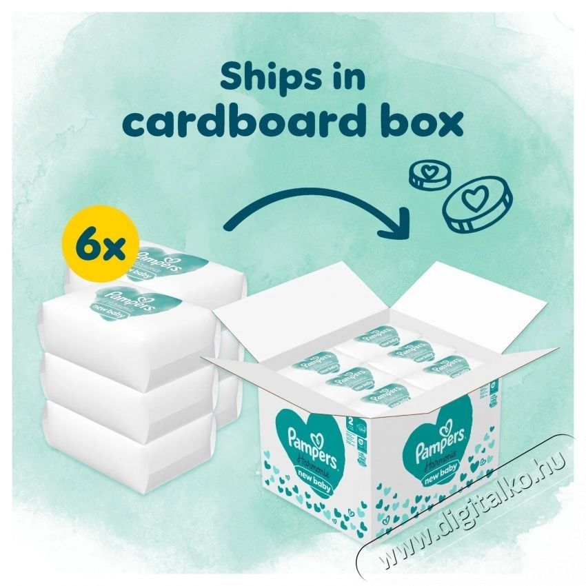 PAMPERS Pampers Harmonie Baby 2 (204 db) Sz&eacute;ps&eacute;g&aacute;pol&aacute;s / Eg&eacute;szs&eacute;g - Baba mama term&eacute;k - Egy&eacute;b baba mama term&eacute;k - 537951