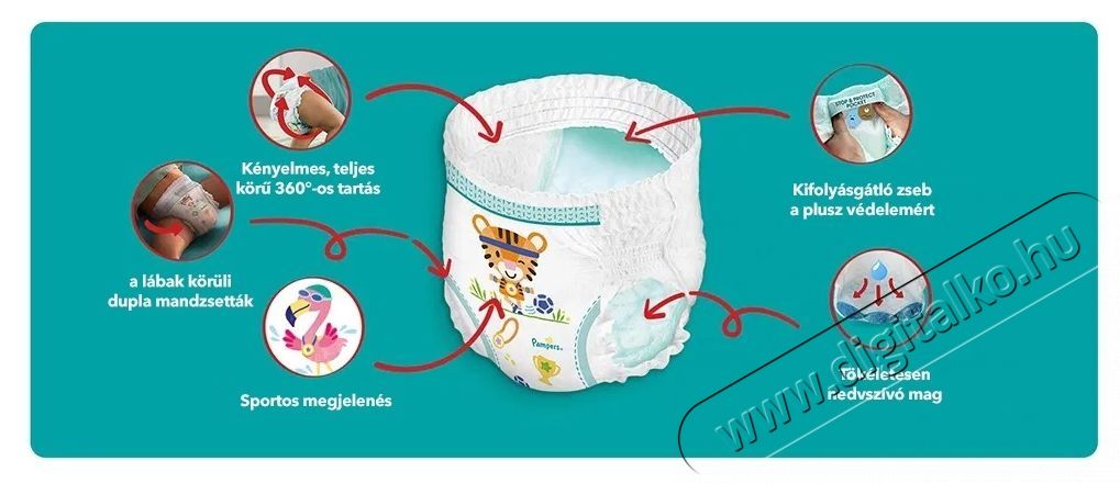 PAMPERS Pampers Pants 7 (228 db) Sz&eacute;ps&eacute;g&aacute;pol&aacute;s / Eg&eacute;szs&eacute;g - Baba mama term&eacute;k - Egy&eacute;b baba mama term&eacute;k - 537950