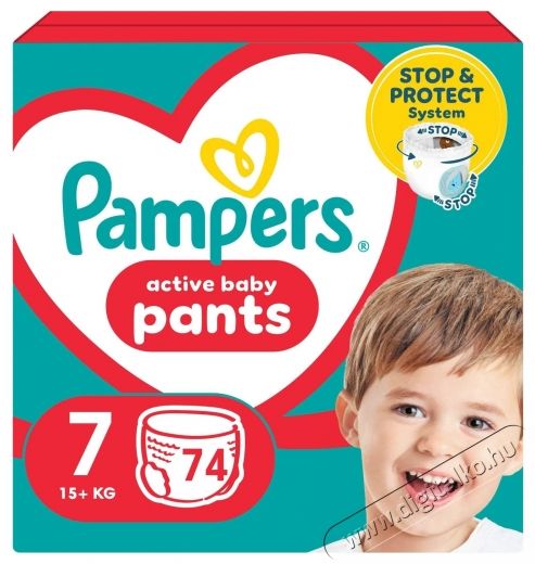 PAMPERS Pants 7 (74 db) - Mega Pack Sz&eacute;ps&eacute;g&aacute;pol&aacute;s / Eg&eacute;szs&eacute;g - Baba mama term&eacute;k - Egy&eacute;b baba mama term&eacute;k - 537948