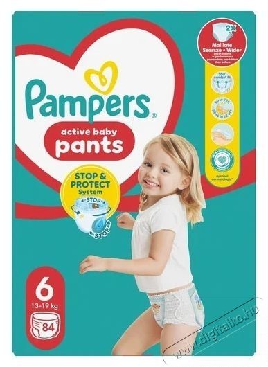 PAMPERS Pants Extra Large 6 (84 db) - Mega Box Sz&eacute;ps&eacute;g&aacute;pol&aacute;s / Eg&eacute;szs&eacute;g - Baba mama term&eacute;k - Egy&eacute;b baba mama term&eacute;k - 537940