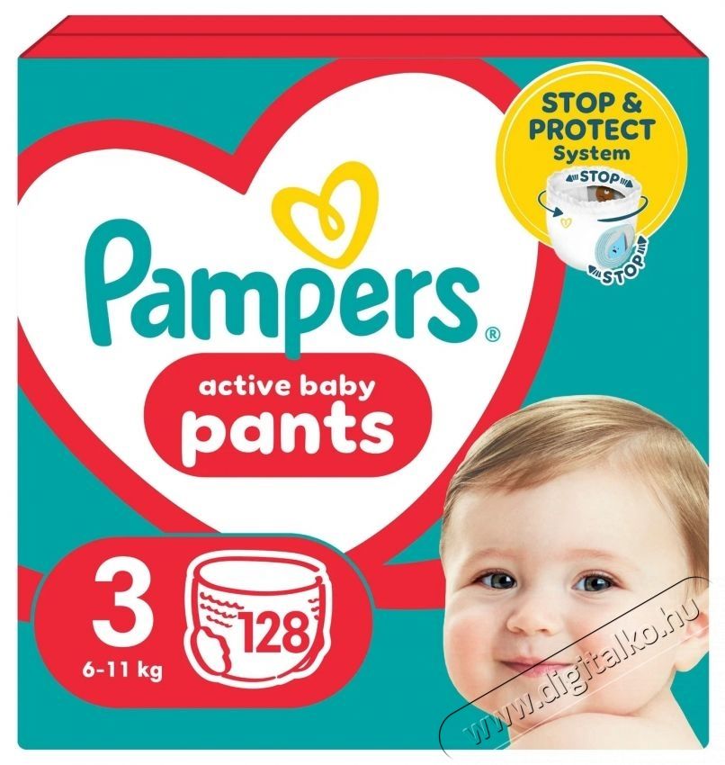 PAMPERS Pants Midi 3 (128 db) - Mega Box Sz&eacute;ps&eacute;g&aacute;pol&aacute;s / Eg&eacute;szs&eacute;g - Baba mama term&eacute;k - Egy&eacute;b baba mama term&eacute;k - 537956