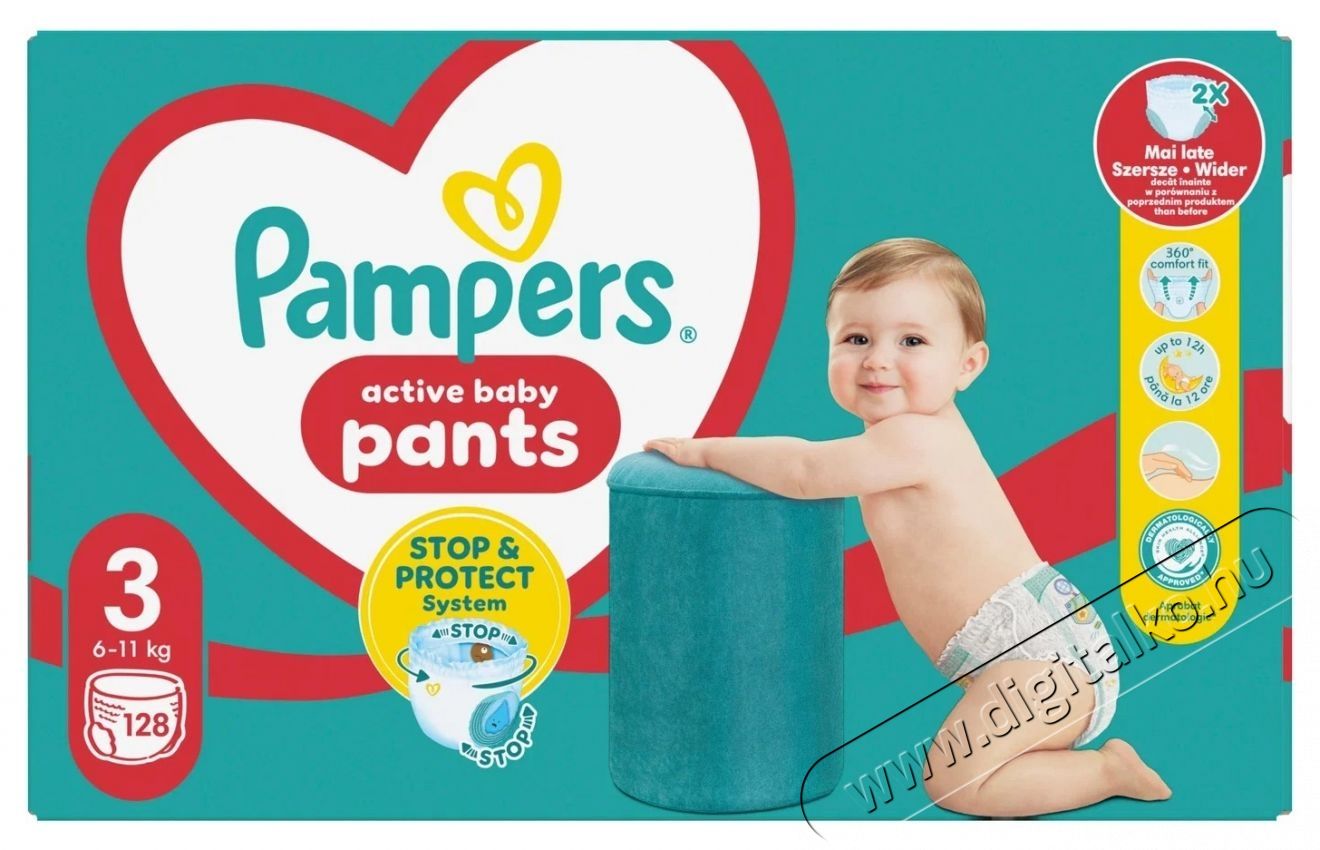 PAMPERS Pants Midi 3 (128 db) - Mega Box Sz&eacute;ps&eacute;g&aacute;pol&aacute;s / Eg&eacute;szs&eacute;g - Baba mama term&eacute;k - Egy&eacute;b baba mama term&eacute;k - 537956
