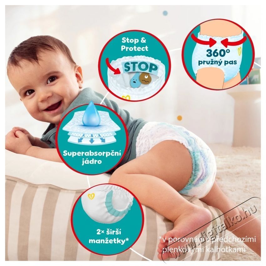 PAMPERS Pants Midi 3 (128 db) - Mega Box Sz&eacute;ps&eacute;g&aacute;pol&aacute;s / Eg&eacute;szs&eacute;g - Baba mama term&eacute;k - Egy&eacute;b baba mama term&eacute;k - 537956