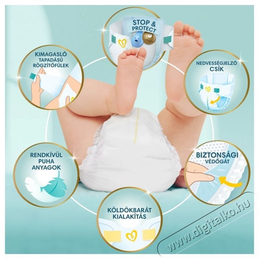 PAMPERS Premium Care 2 (136 db) Sz&eacute;ps&eacute;g&aacute;pol&aacute;s / Eg&eacute;szs&eacute;g - Baba mama term&eacute;k - Egy&eacute;b baba mama term&eacute;k - 537965