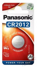 PANASONIC CR2012 3V l&iacute;tium gombelem 1db/csomag - Akkuk &eacute;s t&ouml;ltők - Elem - 462848