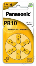 PANASONIC PR-230(10)/6LB PR10 cink-levegő hall&oacute;k&eacute;sz&uuml;l&eacute;k elem 6 db/csomag - Akkuk &eacute;s t&ouml;ltők - Elem - 464170