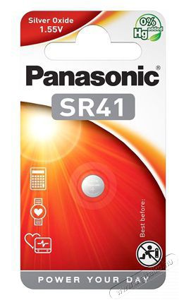 PANASONIC SR-41 1,55V ez&uuml;st-oxid gombelem 1db/csomag Akkuk &eacute;s t&ouml;ltők - Elem - 464023