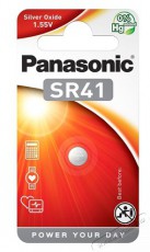 PANASONIC SR-41 1,55V ez&uuml;st-oxid gombelem 1db/csomag - Akkuk &eacute;s t&ouml;ltők - Elem - 464023