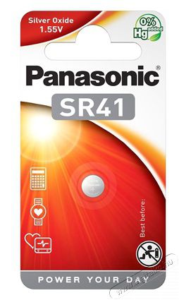 PANASONIC SR-41 1,55V ez&uuml;st-oxid gombelem 1db/csomag Akkuk &eacute;s t&ouml;ltők - Elem - 464023