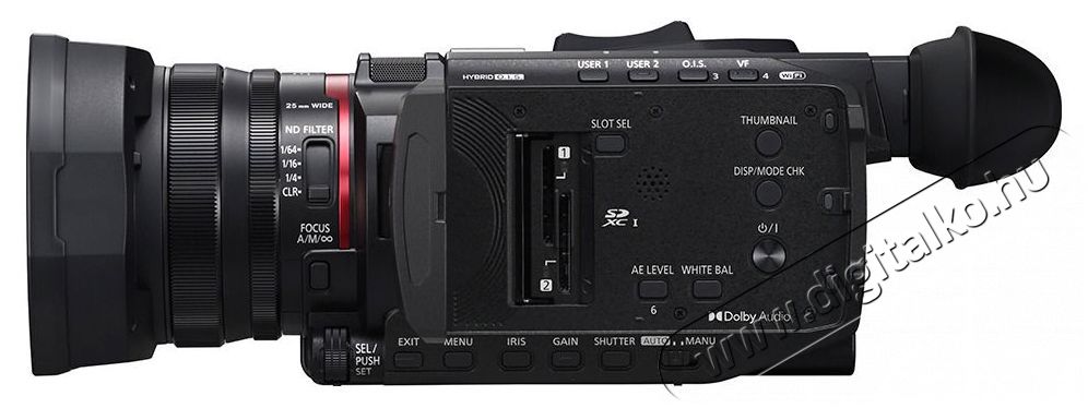 PANASONIC HC-X1600E F&eacute;nyk&eacute;pezőg&eacute;p / kamera - Mem&oacute;riak&aacute;rty&aacute;s videokamera - Kompakt - 519949