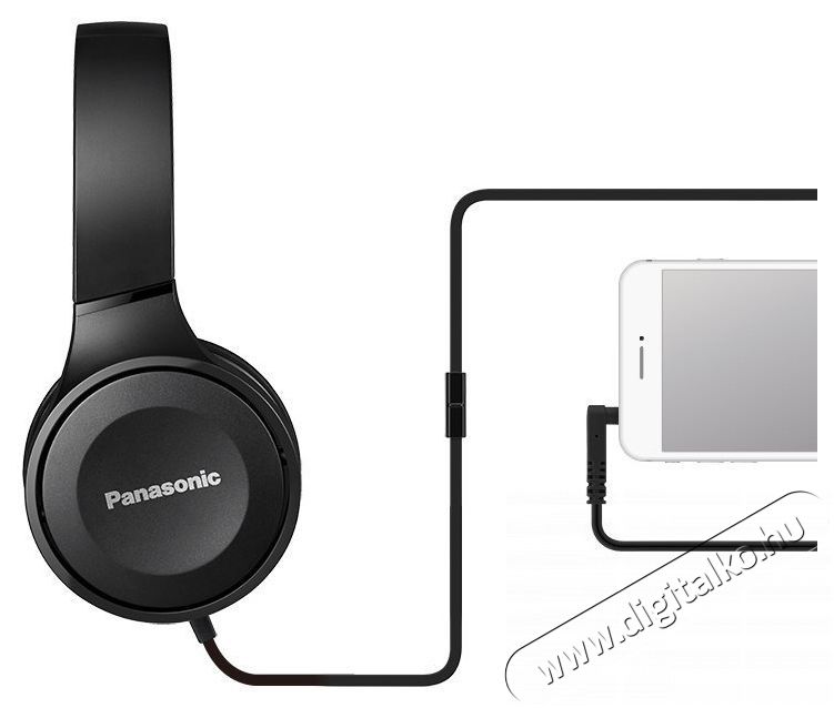 PANASONIC RP-HF100-K - fekete Audio-Video / Hifi / Multim&eacute;dia - F&uuml;l &eacute;s Fejhallgat&oacute;k - Fejhallgat&oacute; - 519030
