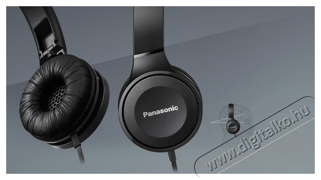 PANASONIC RP-HF100-K - fekete Audio-Video / Hifi / Multim&eacute;dia - F&uuml;l &eacute;s Fejhallgat&oacute;k - Fejhallgat&oacute; - 519030