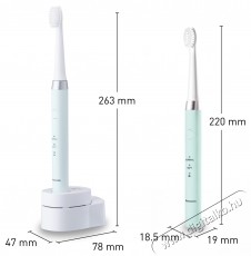 PANASONIC Sonic Elektromos Fogkefe, 31 000 Mozg&aacute;s/Perc, Z&ouml;ld Sz&eacute;ps&eacute;g&aacute;pol&aacute;s / Eg&eacute;szs&eacute;g - Sz&aacute;j / fog &aacute;pol&aacute;s - Elektromos fogkefe - 533639