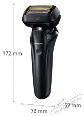 PANASONIC ES-LS6A-K803 elektromos borotva Sz&eacute;ps&eacute;g&aacute;pol&aacute;s / Eg&eacute;szs&eacute;g - Szőrtelen&iacute;tő / borotva - F&eacute;rfi borotva - 537193