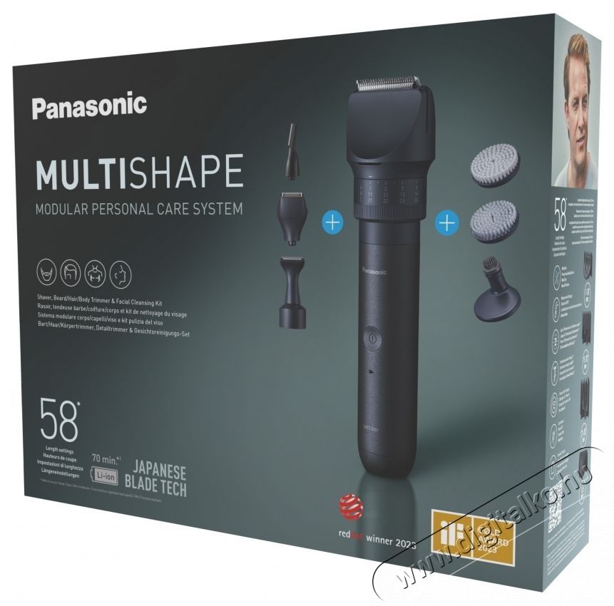 PANASONIC MultiShape XSHAPE TRIM szak&aacute;ll-/arcv&aacute;g&oacute; &eacute;s &aacute;pol&oacute; csomag &eacute;s arctiszt&iacute;t&oacute; kef&eacute;k Sz&eacute;ps&eacute;g&aacute;pol&aacute;s / Eg&eacute;szs&eacute;g - Szőrtelen&iacute;tő / borotva - F&eacute;rfi borotva - 537188