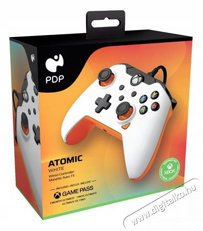 PDP Atomic Xbox Series X|S/Xbox One/PC 3,5 mm audio vezet&eacute;kes feh&eacute;r kontroller Iroda &eacute;s sz&aacute;m&iacute;t&aacute;stechnika - J&aacute;t&eacute;k konzol - Kontroller - 404644
