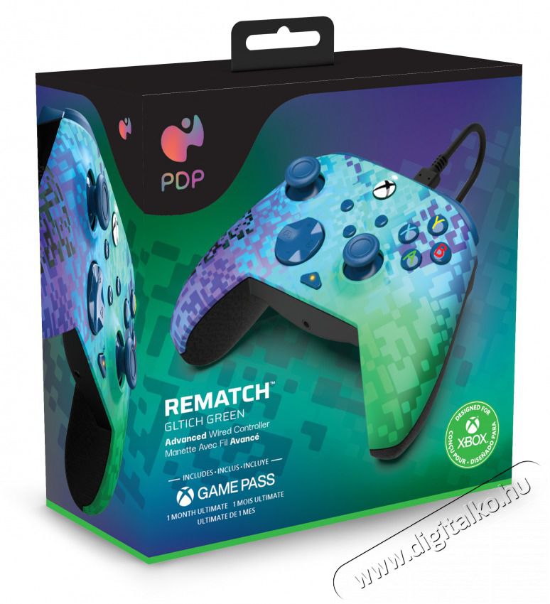 PDP Rematch Xbox Series X|S/Xbox One/PC 3,5 mm audio vezet&eacute;kes z&ouml;ld kontroller Iroda &eacute;s sz&aacute;m&iacute;t&aacute;stechnika - J&aacute;t&eacute;k konzol - Kontroller - 404062