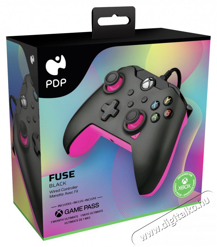 PDP Fuse Xbox Series X|S/Xbox One/PC 3,5 mm audio vezet&eacute;kes fekete kontroller Iroda &eacute;s sz&aacute;m&iacute;t&aacute;stechnika - J&aacute;t&eacute;k konzol - Kontroller - 453431