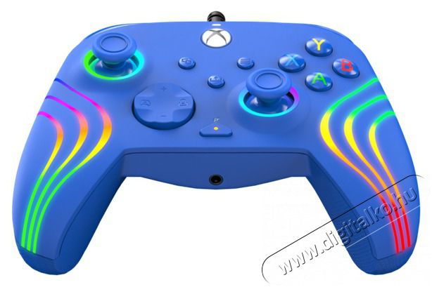 PDP 049-024-BL Afterglow Wave Xbox Series X|S/Xbox One/PC RGB LED k&eacute;k vezet&eacute;kes kontroller Iroda &eacute;s sz&aacute;m&iacute;t&aacute;stechnika - J&aacute;t&eacute;k konzol - Kontroller - 500131