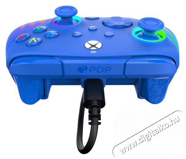 PDP 049-024-BL Afterglow Wave Xbox Series X|S/Xbox One/PC RGB LED k&eacute;k vezet&eacute;kes kontroller Iroda &eacute;s sz&aacute;m&iacute;t&aacute;stechnika - J&aacute;t&eacute;k konzol - Kontroller - 500131