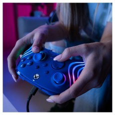 PDP 049-024-BL Afterglow Wave Xbox Series X|S/Xbox One/PC RGB LED k&eacute;k vezet&eacute;kes kontroller Iroda &eacute;s sz&aacute;m&iacute;t&aacute;stechnika - J&aacute;t&eacute;k konzol - Kontroller - 500131