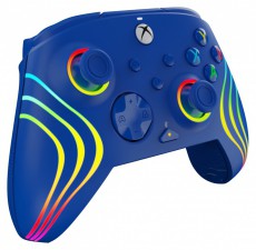 PDP 049-024-BL Afterglow Wave Xbox Series X|S/Xbox One/PC RGB LED k&eacute;k vezet&eacute;kes kontroller Iroda &eacute;s sz&aacute;m&iacute;t&aacute;stechnika - J&aacute;t&eacute;k konzol - Kontroller - 500131