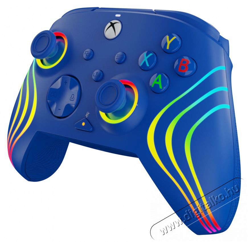 PDP 049-024-BL Afterglow Wave Xbox Series X|S/Xbox One/PC RGB LED k&eacute;k vezet&eacute;kes kontroller Iroda &eacute;s sz&aacute;m&iacute;t&aacute;stechnika - J&aacute;t&eacute;k konzol - Kontroller - 500131
