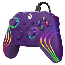PDP 049-024-PR Afterglow Wave Xbox Series X|S/Xbox One/PC RGB LED lila vezet&eacute;kes kontroller Iroda &eacute;s sz&aacute;m&iacute;t&aacute;stechnika - J&aacute;t&eacute;k konzol - Kontroller - 500132