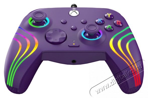 PDP 049-024-PR Afterglow Wave Xbox Series X|S/Xbox One/PC RGB LED lila vezet&eacute;kes kontroller Iroda &eacute;s sz&aacute;m&iacute;t&aacute;stechnika - J&aacute;t&eacute;k konzol - Kontroller - 500132