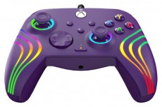 PDP 049-024-PR Afterglow Wave Xbox Series X|S/Xbox One/PC RGB LED lila vezet&eacute;kes kontroller Iroda &eacute;s sz&aacute;m&iacute;t&aacute;stechnika - J&aacute;t&eacute;k konzol - Kontroller - 500132