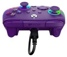 PDP 049-024-PR Afterglow Wave Xbox Series X|S/Xbox One/PC RGB LED lila vezet&eacute;kes kontroller Iroda &eacute;s sz&aacute;m&iacute;t&aacute;stechnika - J&aacute;t&eacute;k konzol - Kontroller - 500132