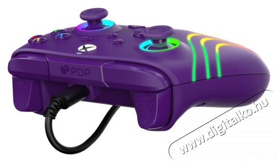 PDP 049-024-PR Afterglow Wave Xbox Series X|S/Xbox One/PC RGB LED lila vezet&eacute;kes kontroller Iroda &eacute;s sz&aacute;m&iacute;t&aacute;stechnika - J&aacute;t&eacute;k konzol - Kontroller - 500132