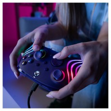 PDP 049-024-PR Afterglow Wave Xbox Series X|S/Xbox One/PC RGB LED lila vezet&eacute;kes kontroller Iroda &eacute;s sz&aacute;m&iacute;t&aacute;stechnika - J&aacute;t&eacute;k konzol - Kontroller - 500132