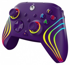 PDP 049-024-PR Afterglow Wave Xbox Series X|S/Xbox One/PC RGB LED lila vezet&eacute;kes kontroller Iroda &eacute;s sz&aacute;m&iacute;t&aacute;stechnika - J&aacute;t&eacute;k konzol - Kontroller - 500132