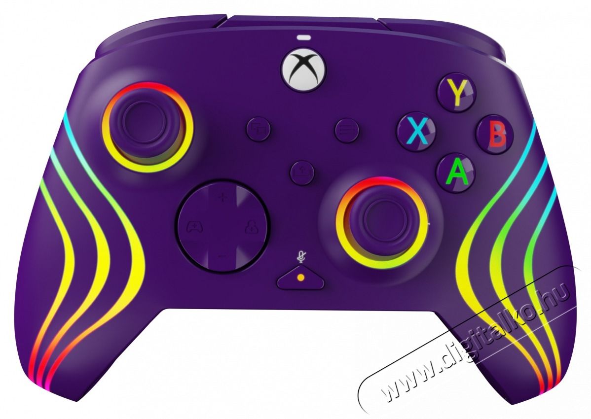 PDP 049-024-PR Afterglow Wave Xbox Series X|S/Xbox One/PC RGB LED lila vezet&eacute;kes kontroller Iroda &eacute;s sz&aacute;m&iacute;t&aacute;stechnika - J&aacute;t&eacute;k konzol - Kontroller - 500132