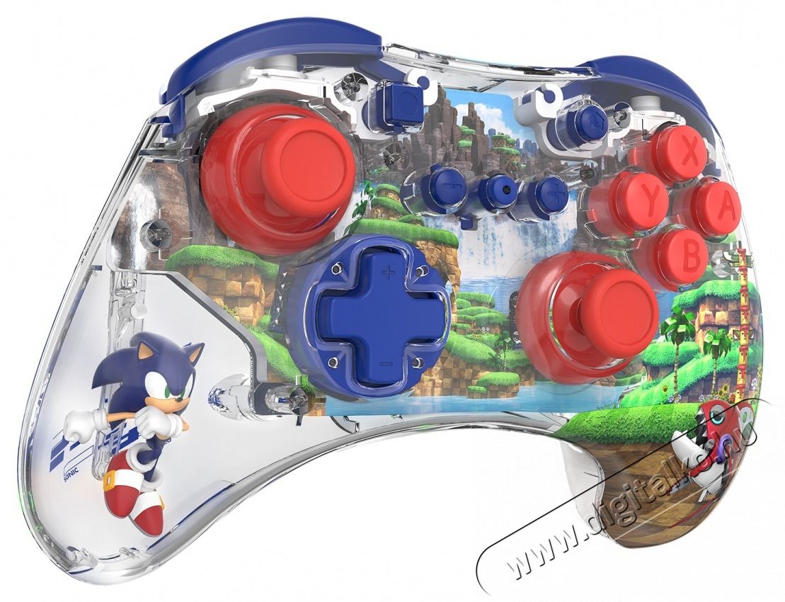 PDP 500-234-SON REALMz Nintendo Switch/Switch 2 LED Sonic: Green Hill Zone vezet&eacute;k n&eacute;lk&uuml;li kontroller Iroda &eacute;s sz&aacute;m&iacute;t&aacute;stechnika - J&aacute;t&eacute;k konzol - Kontroller - 507707