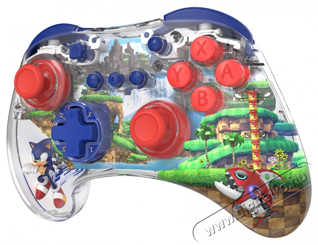 PDP 500-234-SON REALMz Nintendo Switch/Switch 2 LED Sonic: Green Hill Zone vezet&eacute;k n&eacute;lk&uuml;li kontroller Iroda &eacute;s sz&aacute;m&iacute;t&aacute;stechnika - J&aacute;t&eacute;k konzol - Kontroller - 507707