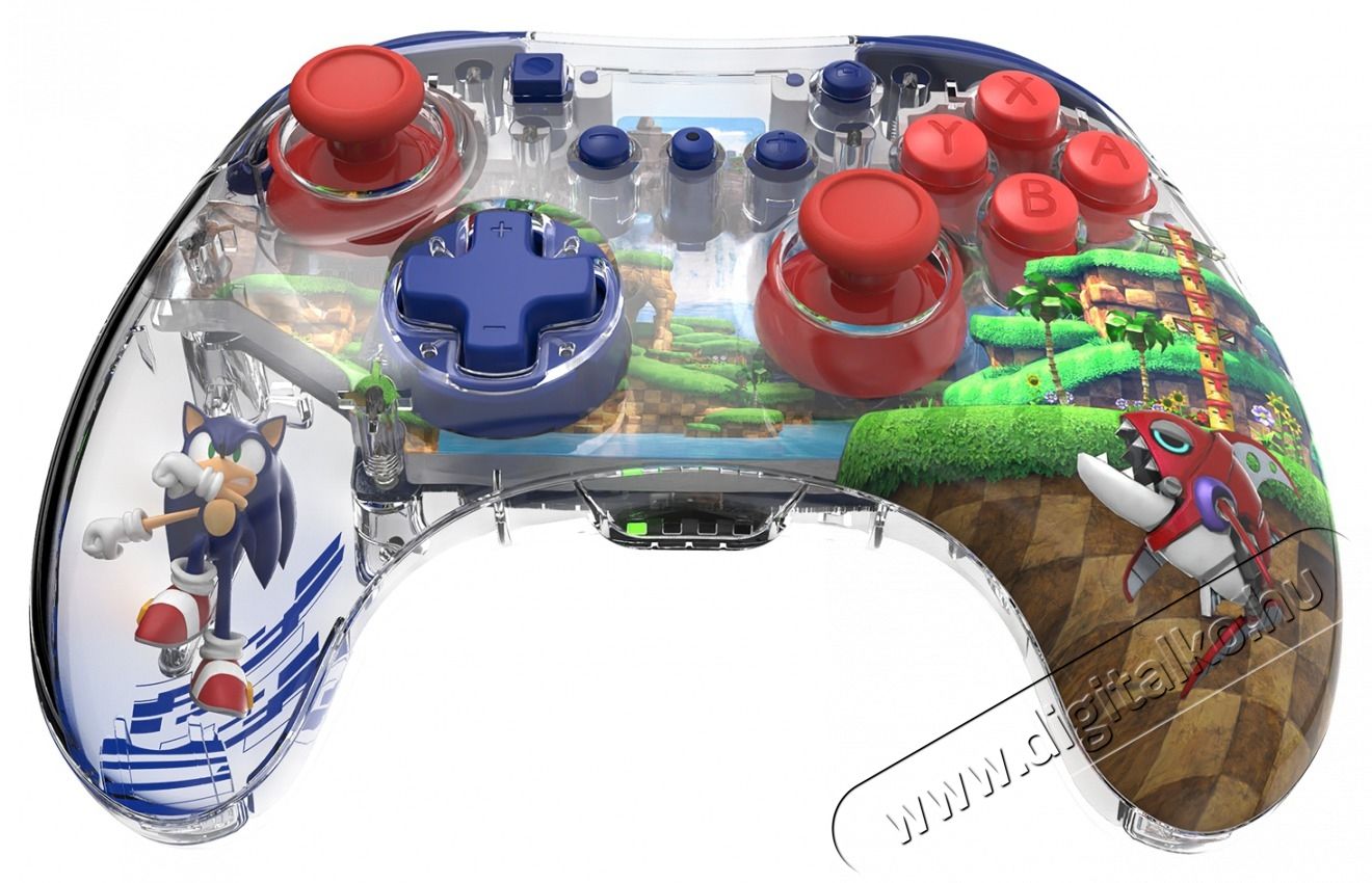 PDP 500-234-SON REALMz Nintendo Switch/Switch 2 LED Sonic: Green Hill Zone vezet&eacute;k n&eacute;lk&uuml;li kontroller Iroda &eacute;s sz&aacute;m&iacute;t&aacute;stechnika - J&aacute;t&eacute;k konzol - Kontroller - 507707