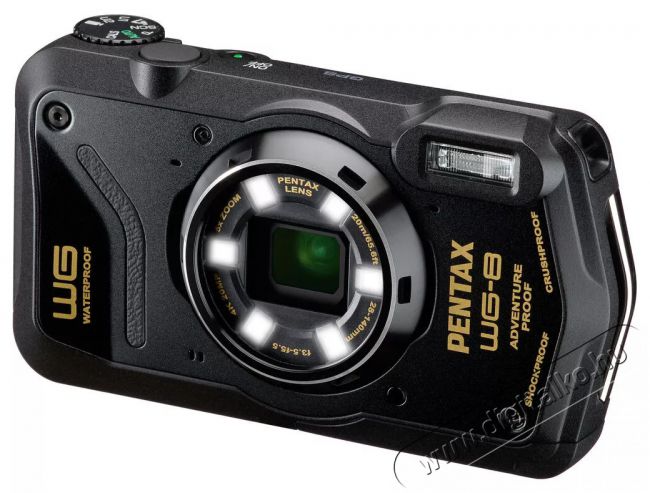 Pentax WG-8 Black F&eacute;nyk&eacute;pezőg&eacute;p / kamera - Kompakt f&eacute;nyk&eacute;pezőg&eacute;p - Kaland &eacute;s v&iacute;z&aacute;ll&oacute; f&eacute;nyk&eacute;pezőg&eacute;p - 520052