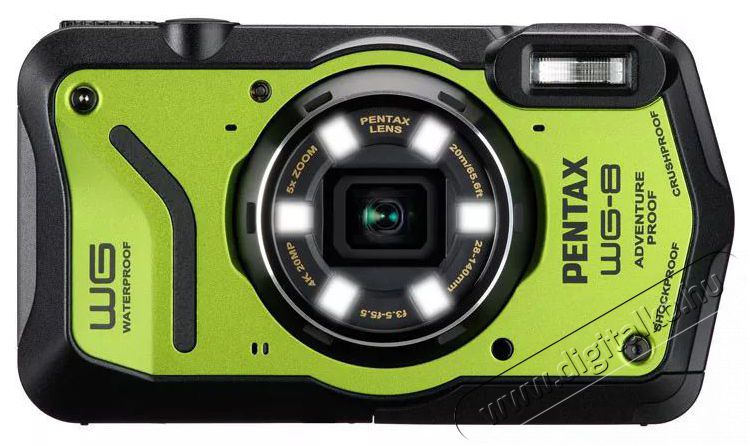 Pentax WG-8 Green F&eacute;nyk&eacute;pezőg&eacute;p / kamera - Kompakt f&eacute;nyk&eacute;pezőg&eacute;p - Kaland &eacute;s v&iacute;z&aacute;ll&oacute; f&eacute;nyk&eacute;pezőg&eacute;p - 520089