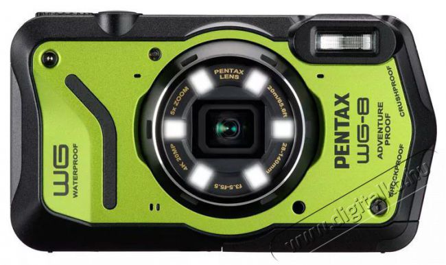 Pentax WG-8 Green F&eacute;nyk&eacute;pezőg&eacute;p / kamera - Kompakt f&eacute;nyk&eacute;pezőg&eacute;p - Kaland &eacute;s v&iacute;z&aacute;ll&oacute; f&eacute;nyk&eacute;pezőg&eacute;p - 520089