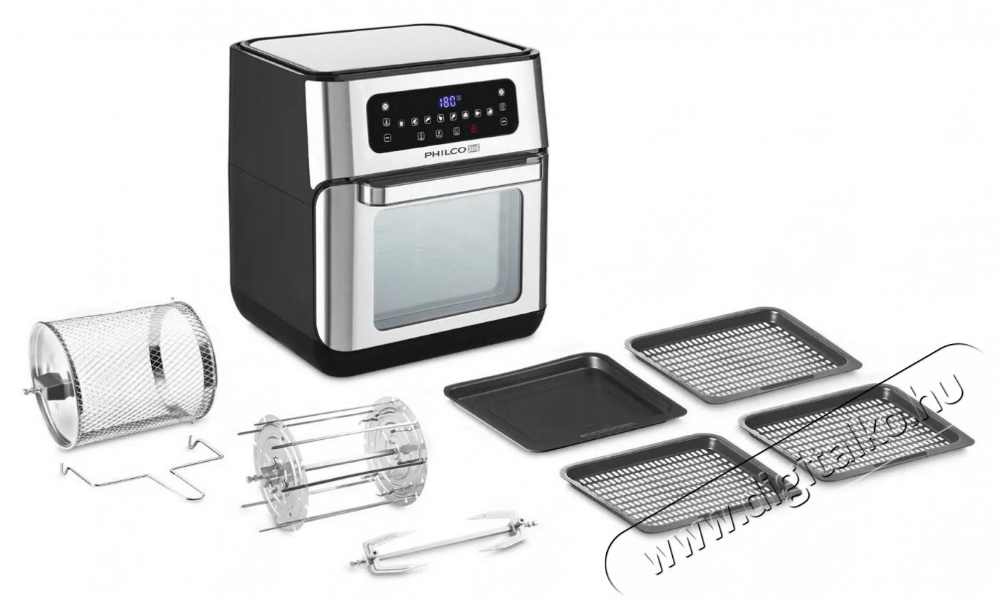 Philco PHAO 1000 forr&oacute;levegős fritőz Konyhai term&eacute;kek - Konyhai kisg&eacute;p (s&uuml;t&eacute;s / főz&eacute;s / hűt&eacute;s / &eacute;telk&eacute;sz&iacute;t&eacute;s) - L&eacute;gkever&eacute;ses főzőg&eacute;p / elektromos kukta / multifunkci&oacute;s s&uuml;tő - 376382